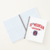 10. Mountain Division "Mountaineer" Abzeichen Notizblock (Innenseite)