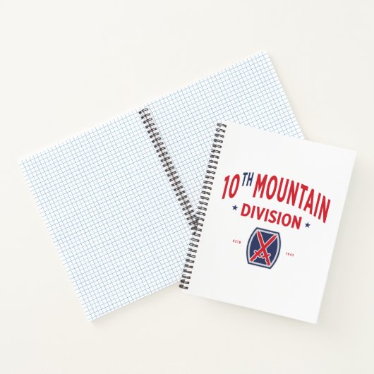 10. Mountain Division "Mountaineer" Abzeichen Notizblock (Innenseite)