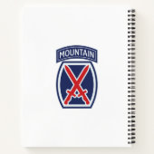 10. Mountain Division "Mountaineer" Abzeichen Notizblock (Rückseite)