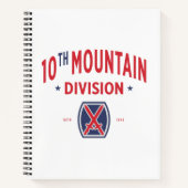 10. Mountain Division "Mountaineer" Abzeichen Notizblock (Vorderseite)