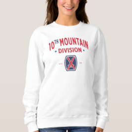 10. Mountain Division "Mountaineer" Abzeichen Sweatshirt