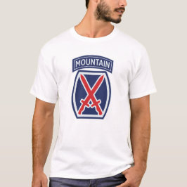 10. Mountain Division "Mountaineer" Abzeichen T-Shirt