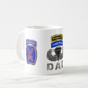 10. Mountain Division Ranger Im Flugzeug Vater Kaffeetasse