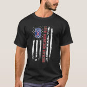 10. Mountain Division Veteran American Flag Veter T-Shirt (Vorderseite)