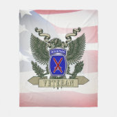 10. Mountain Division Veteran Fleecedecke (Vorderseite)