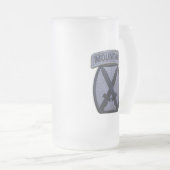 10. Mt Gebirgsabteilung Fort Trommelveterans Veter Mattglas Bierglas (VorderseiteRechts)