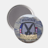 10. MTN-Gebirgsabteilung Patchveterans Veteranen Magnet (Vorderseite/Rückseite)