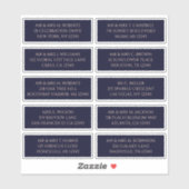 10 Name der einzelnen Gäste Anschrift Mystical Nav Aufkleber (Blatt)