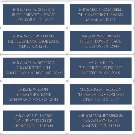 10 Name der Person Mystical Blue Aufkleber (Vorderseite)