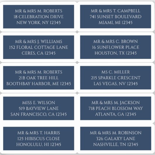 10 Name der Person Mystical Blue Aufkleber (Vorderseite)