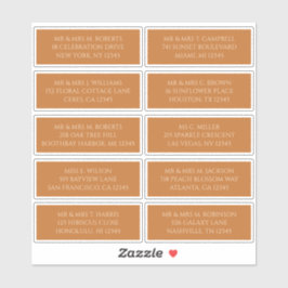 10 Name des Gastes Champagne Gold Aufkleber