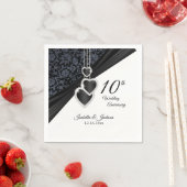 10. Onyx Hochzeitstag Serviette (Beispiel)