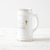 10. Ordination Jubiläum Personalisierte Schrift Bierglas (VorderseiteRechts)