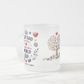 10 oz Mattiertes Glas personalisierte Umarmung Mattglastasse (Vorderseite Links)