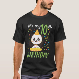 10. Panda Zoo Geburtstagsparty 10 Jahre alt Funny T-Shirt