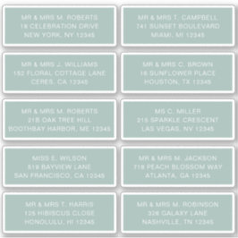 10 Party für die Anschrift des Gastes Wedding Sti Aufkleber