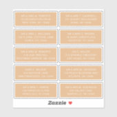 10 Party für die Anschrift des Gastes Wedding Sti Aufkleber (Blatt)