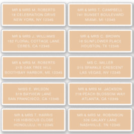 10 Party für die Anschrift des Gastes Wedding Sti Aufkleber