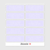 10 Party mit individueller Gastadresse Hochzeit Aufkleber (Blatt)