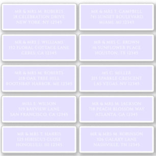 10 Party mit individueller Gastadresse Hochzeit Aufkleber