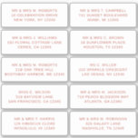 10 Party mit individueller Gastadresse Hochzeit Aufkleber<br><div class="desc">10 Party für individuelle Gästernamen-Adresse Wedding Tiger Lily Script Stickers enthält 10 Aufkleber mit Ihrem individuellen Gästennamen und Ihrer persönlichen Adresse auf jedem Aufkleber in Tigerlilie auf weißem Hintergrund. Auch ideal für Weihnachts- und Feiertagskarten, Party Einladungen, Dankeschön-Karten und Büropost. Bearbeiten Sie den Text einfach in den dafür vorgesehenen Textfeldern. Evco...</div>