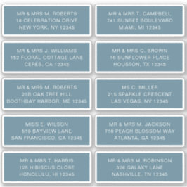 10 Party mit individueller Gastadresse Hochzeit Aufkleber