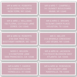 10 Party mit individueller Gastadresse Hochzeit Aufkleber