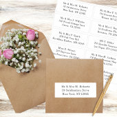 10 Party mit individueller Gastadresse Hochzeit Aufkleber