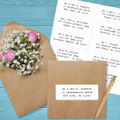 10 Party mit individueller Gastadresse Hochzeit Aufkleber