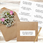 10 Party mit individueller Gastadresse Hochzeit Aufkleber