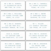 10 Party mit individueller Gastadresse Hochzeit Aufkleber (Vorderseite)