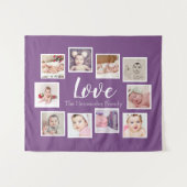 10 Personalisierte Liebe für Fotovorlagen Wandteppich (Vorderseite (Horizontal))