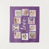 10 Personalisierte Liebe für Fotovorlagen Wandteppich (Vorderseite)