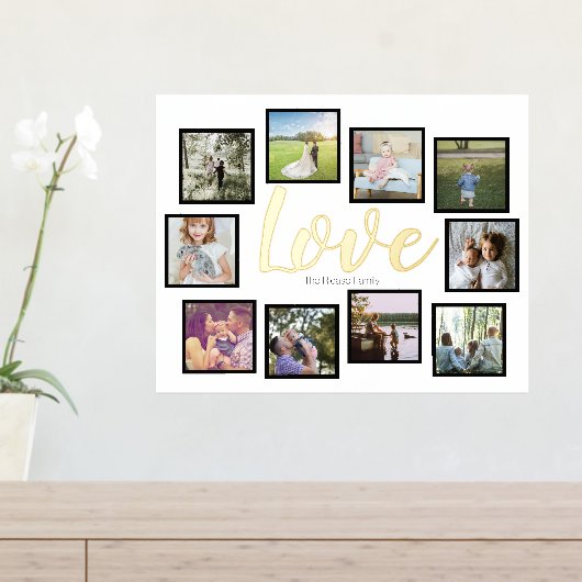 10 Personalisierte Liebe in FotoCollage Foliendrucke (In Situ (Eingangstisch))