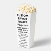 10 Personalisierte Popcorn-Gefälligkeitsboxen Geschenkschachtel (Geplatzt)