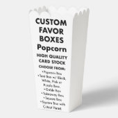 10 Personalisierte Popcorn-Gefälligkeitsboxen Geschenkschachtel (Vorderseite)