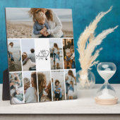 10 Personalized Best Aunt Photo Collage Fotoplatte (Seite)