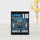 10 Phantastisches 2012 Videospiel 10. Geburtstag Karte (Gelbe Blume)