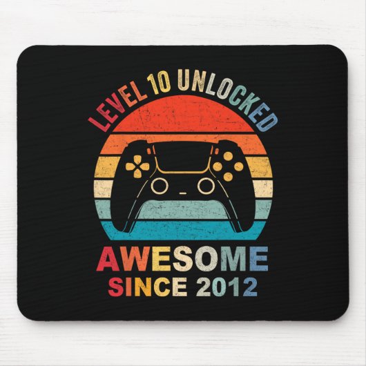 10 Phantastisches 2012 Videospiel 10. Geburtstag Mousepad (Vorne)