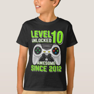 10 Phantastisches 2012 Videospiel 10. Geburtstag T-Shirt
