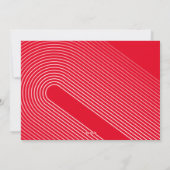 10 Photo Collage - Merry Christmas Red Line Art Feiertagskarte (Rückseite)