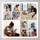 10 Photo Collage Personalized Poster (Vorne)
