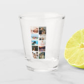 10 Photo Collage Schnapsglas (Vorderseite)