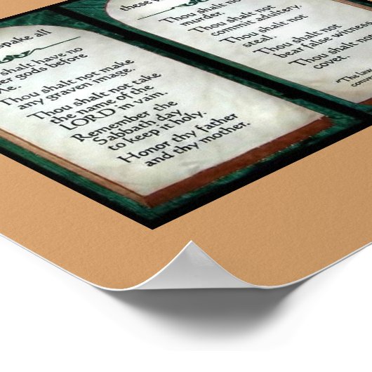 10 Plakat "Gebote" (Ecke)