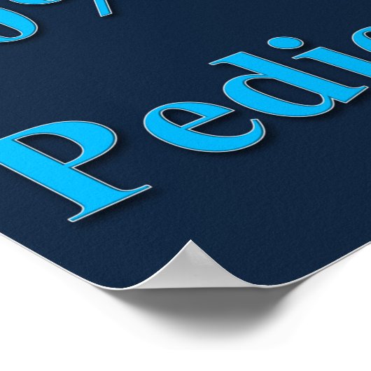 10 % Preisnachlass für Pediküre Poster (Ecke)