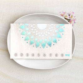 10 Punch Kundenloyalty Türkis Lotus Treuekarte