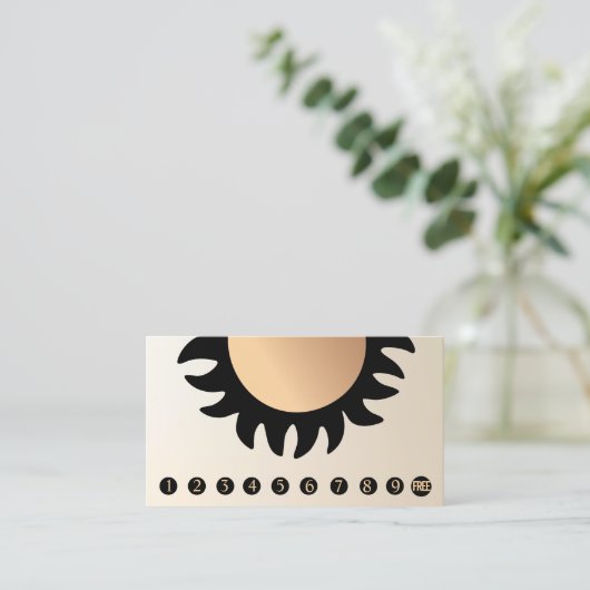 10 Punch Spray Tan Besuchen Sie die Kundenloyalty Treuekarte (Stehend Vorderseite)