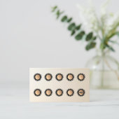 10 Punch Spray Tan Besuchen Sie die Kundenloyalty Treuekarte (Stehend Vorderseite)