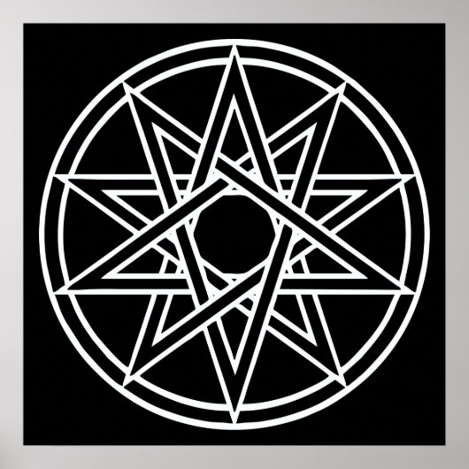 10 PUNKTE STAR GEOMETRIC WALL DRUCKEN. POSTER (Vorne)