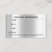 10% Rabatt für den nächsten Termin Logo Dankeschön (Rückseite)